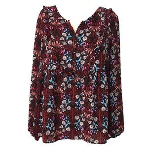 ANTHROPOLOGIE Gibson Latimer Bohemian Blouse Size Large